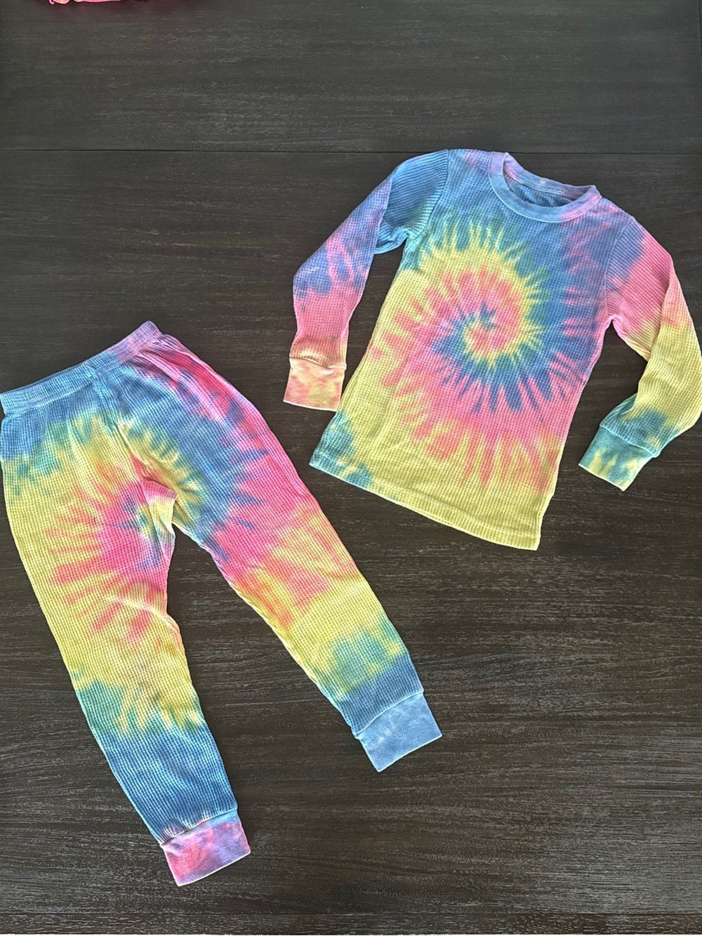 Just Love Girls 6X Tie Dye Long Sleeves & Pants Pajamas PJ Set